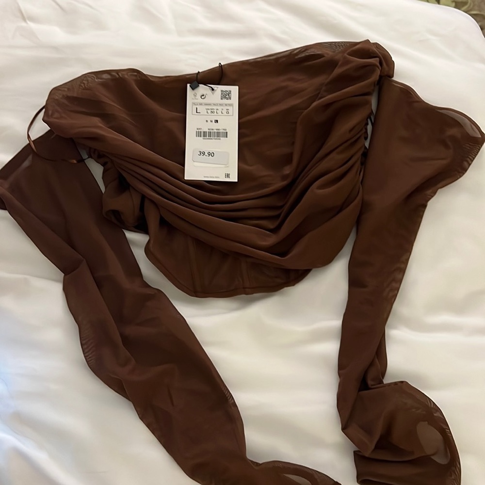 Zara Off the shoulder corset top